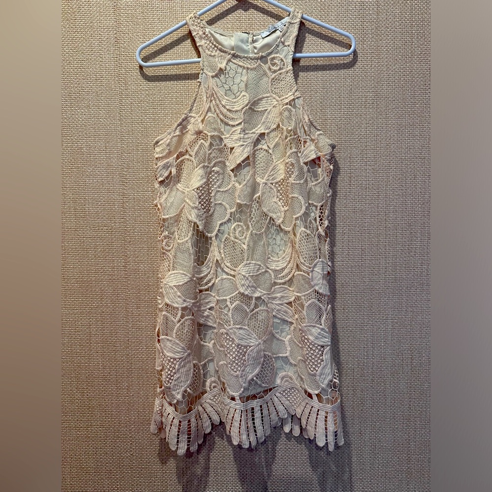 lovers + friends xs cream dress